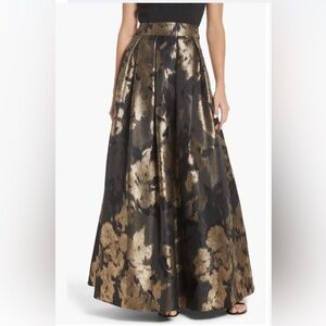 Nordstrom Eliza J Metallic Jacquard Ball Skirt NWT